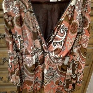 Nice silky blouse multi color